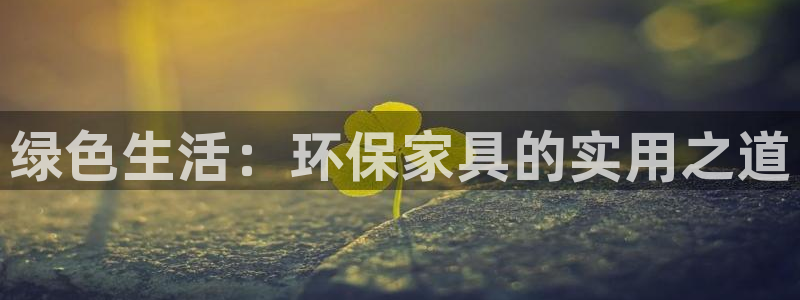 杏耀代理主管qq：绿色生活：环保家具的实用之道