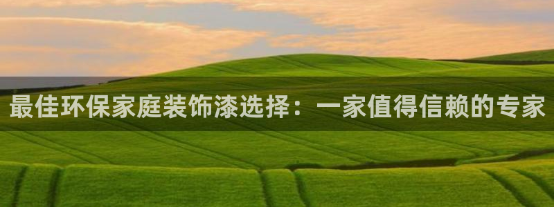 杏耀管网登录：最佳环保家庭装饰漆选择：一家值得信赖的专家
