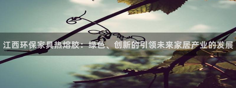 杏耀线路测速登录中心：江西环保家具热熔胶：绿色、创新的引领未