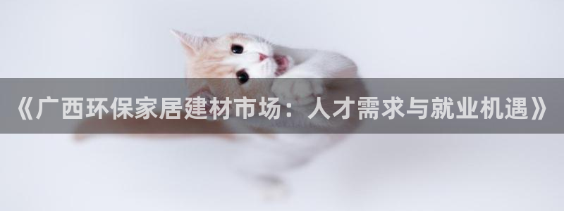 杏耀平台代理注册：《广西环保家居建材市场：人才需求与就业机遇